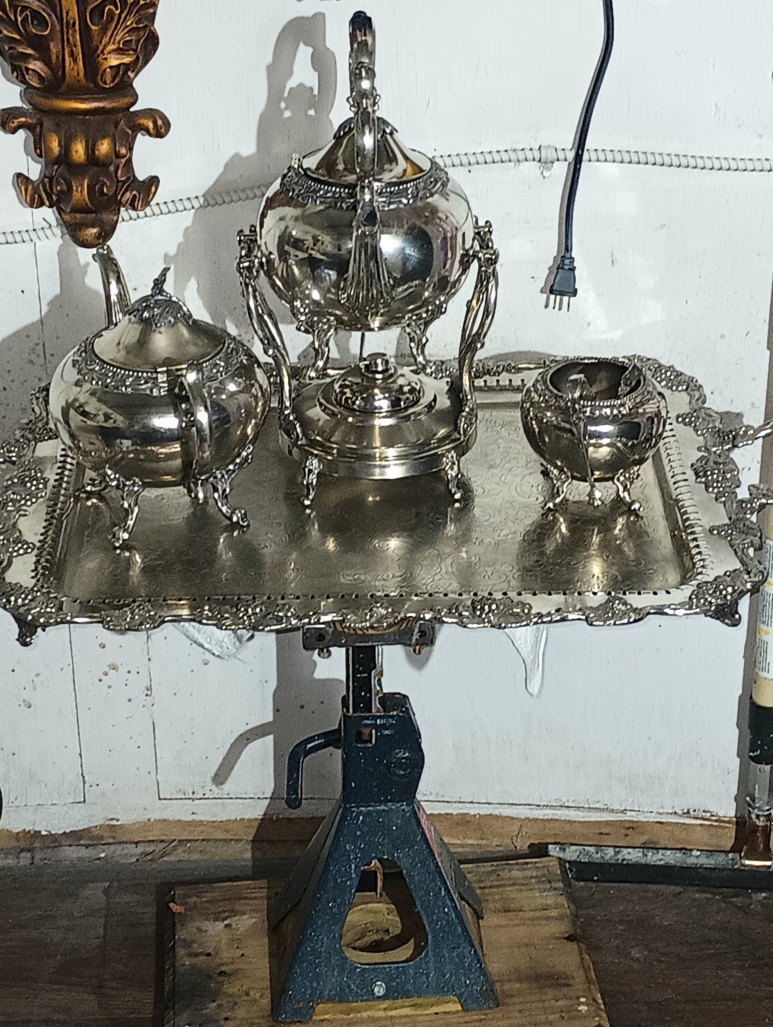 ChromeKarats gold plating work — Silver Plated Tea Service Set